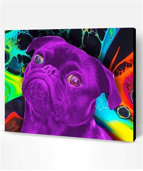 Aesthetic Psychedelic Dog Paint By Numbers Paint By Numbers Pro