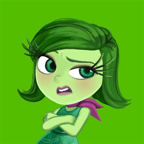 Inside Out 02 Disgust By Miacat7 On Deviantart Disney Inside Out Green Characters Disney
