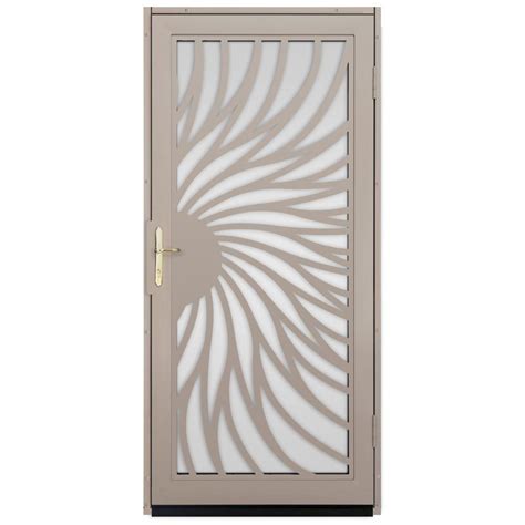 Steel doors are very tough and can be moulded in any design with the help of a laser. Unique Home Designs 36 in. x 80 in. Solstice Tan Surface ...
