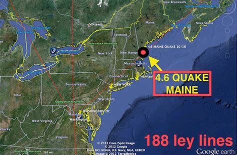 Rare Maine Quake Hits Dead Center Of 188 Ley Lines Again Wow