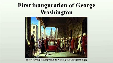 First Inauguration Of George Washington Youtube
