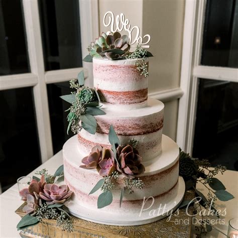 Photo Of A Red Velvet Semi Naked Wedding Cake Patty S Cakes And Desserts