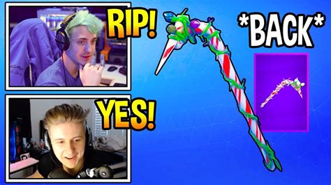Fortnite candy axe harvesting tool | epic pickaxe. Streamers React To "CANDY AXE" *OG* PICKAXE RETURNING In ...