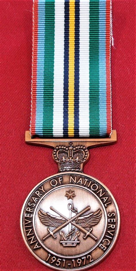 Australian Anniversary Of National Service Medal Replica 1951 1972