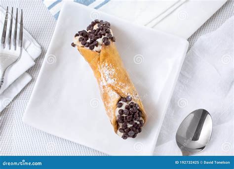 Cannoli Plate Stock Image Image Of Dough Copy Italian 192732425