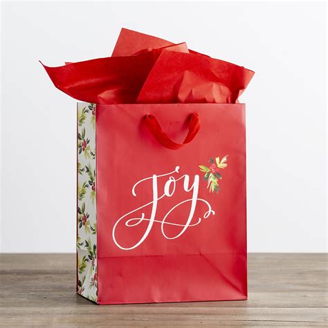 Find gifs with the latest and newest hashtags! Joy - Medium Christmas Gift Bag | DaySpring