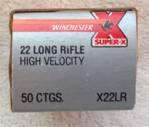 Winchester 22 Long Rifle High Velocity Super X 40 Grain Lead Lubaloy