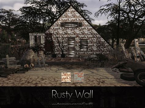 The Sims Resource Rusty Wall