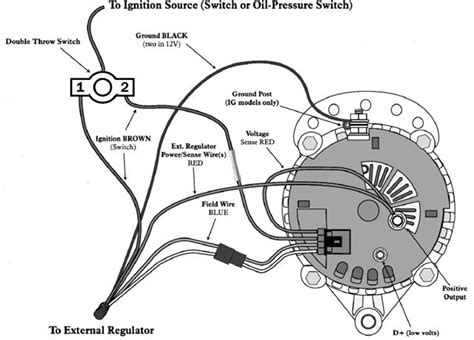 wiring diagram balmar  series alternator