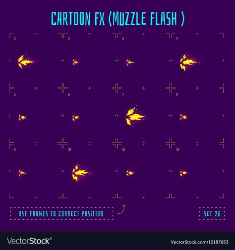 Muzzle Flash Explosion Sprites Or Fx Animation Frames Icons Use In