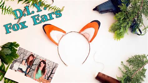 How To Make Felt Or Vinyl Fox Ears Great Craft Ideas For Kids A