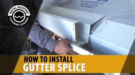 How To Connect Two Pieces Of Gutter With Gutter Splice Overlap