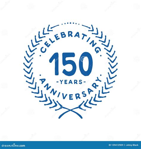 150 Years Design Template 150th Vector And Illustration Stock Vector