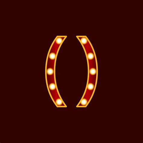 Parentheses With Bulb Vector Icon 22340570 Vector Art At Vecteezy
