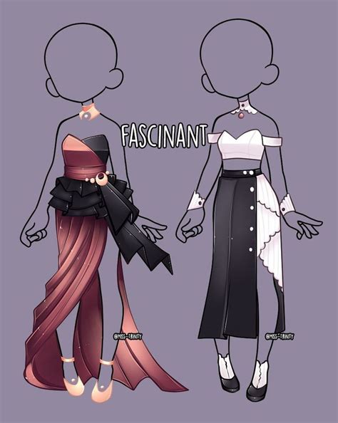 fascinant outfit adopt [close] by miss trinity on deviantart fashion design sketches drawing