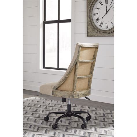 Signature Design By Ashley Office Chair Program Home Office Swivel Desk Chair In Deconstructed