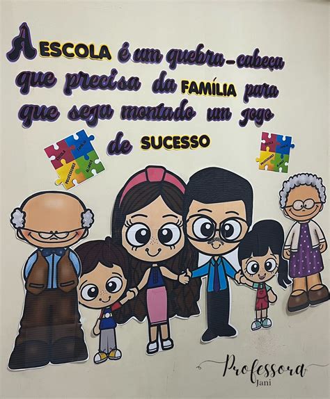 Painel Dia Da Família Na Escola Para Imprimir