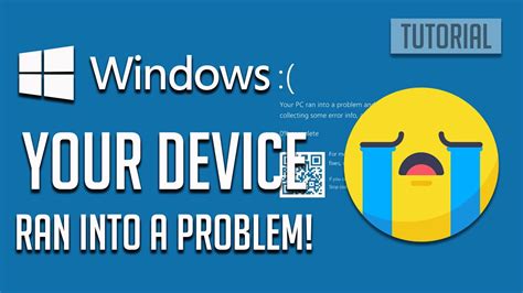 Fix Your Device Ran Into A Problem And Needs To Restart Windows Blue Screen Error Youtube