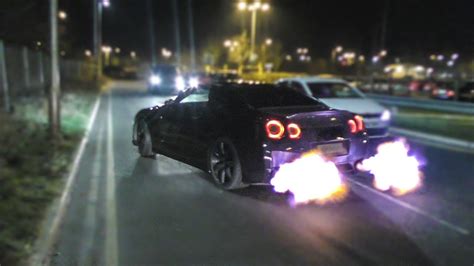 Modified Cars Leaving A Tuner Car Meet Youtube