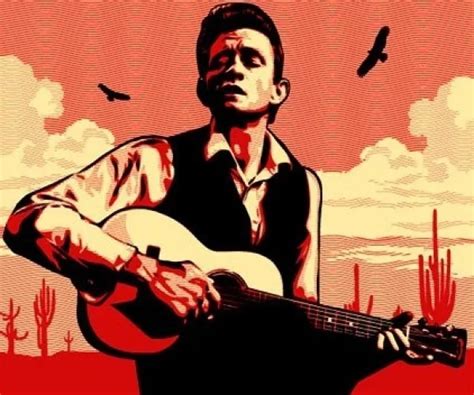 shepard fairey johnny cash poster phawker curated news gossip concert reviews