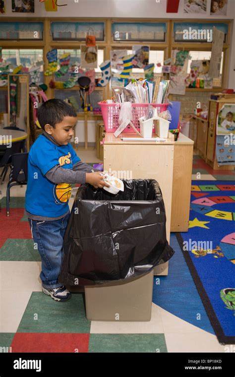 Child Garbage Can School Hi Res Stock Photography And Images Alamy