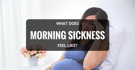 What Does Morning Sickness Feel Like 8 Reliable Ways To Survive It