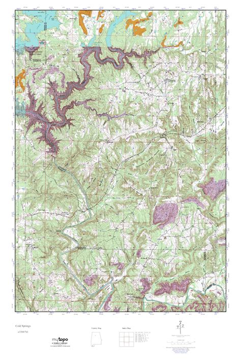 Mytopo Cold Springs Alabama Usgs Quad Topo Map