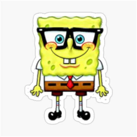 Spongebob Smartypants Sticker By Nojams Redbubble