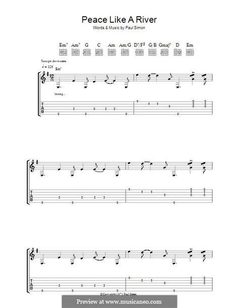 Maybe you would like to learn more about one of these? Peace Like a River by P. Simon - sheet music on MusicaNeo
