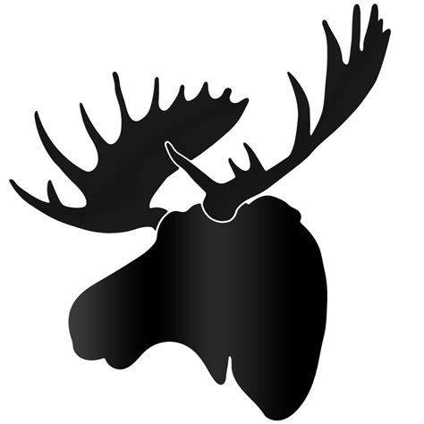 Adam Schwoeppe Midnight Moose Large Black Moose Silhouette Art Wall