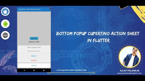 Bottom Popup Cupertino Action Sheet Flutter Widget Show Bottom Sheet