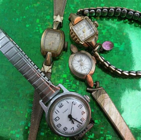 Lot Of Four Vintage Ladies Wristwatches Ebay