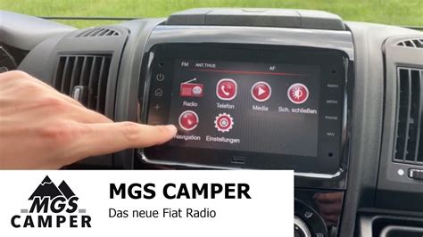 Das Neue Fiat Ducato Camper Radio Mgs Camper Mgscamper Youtube