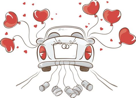 Laden sie diese kostenlose vektor zu just married auto und entdecken sie mehr als 10m professionelle grafikressourcen auf freepik. BODA+%2871%29.png (800×578) | Hochzeit auto, Hochzeit zeichnung, Clipart hochzeit