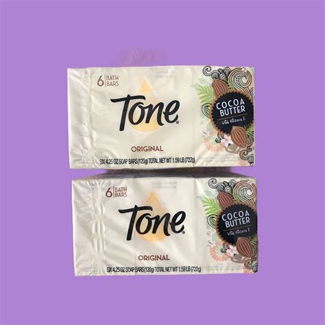 Tone Bar Soap Cocoa Butter Original 425 Oz Total 12 Bars Body Soaps