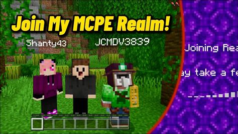 Join My Mcpe Realm 2021 Minecraft Pocket Edition Youtube