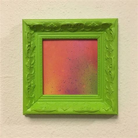 Picture Frame Upcycled Handpainted Green 5x5 Photo Frame Etsy Frame