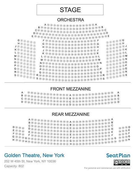 Golden Theatre New York Seating Chart And Seat View Photos Seatplan