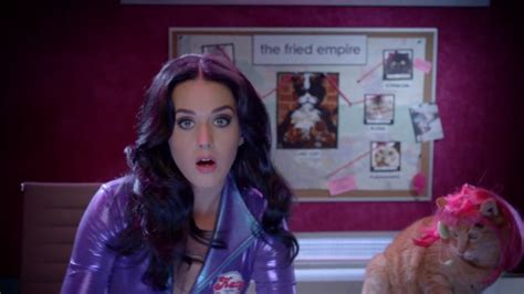 katy perry gets sexy and co stars with some cats in popchips video metro news
