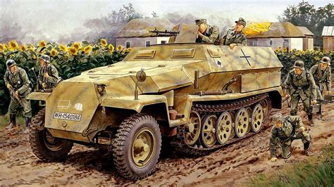 Sdkfz251 Ausf C Division Grossdeutschland Ron Volstad Box Art