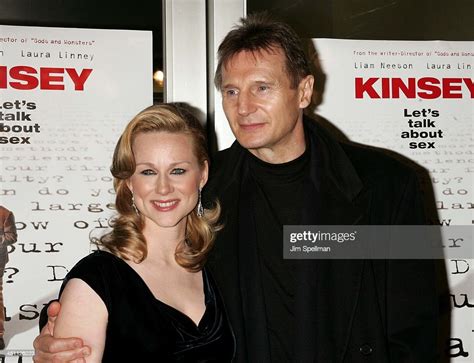 Laura Linney And Liam Neeson During Kinsey New York City Premiere