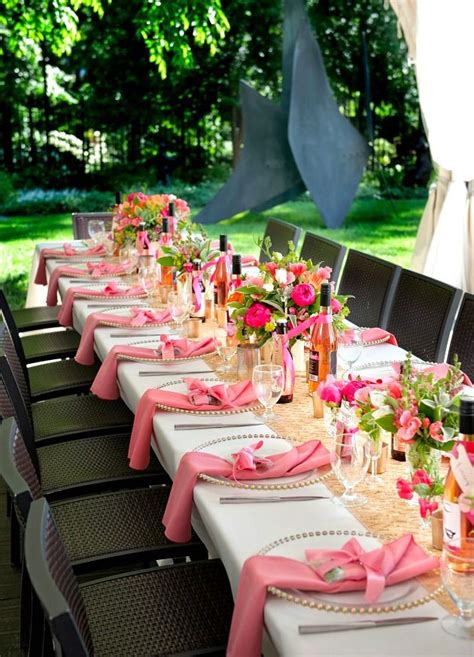 A Pink 30th Birthday Celebration | Party table settings, Birthday