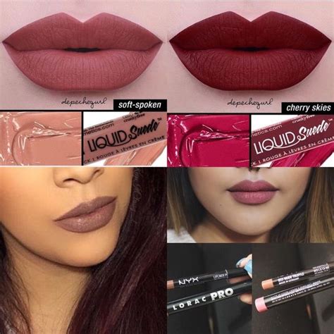 Even out any harsh lines around your lip shape using a nyx small application brush. NYX make up bundle | Lip colors, Makeup, Mauve lips