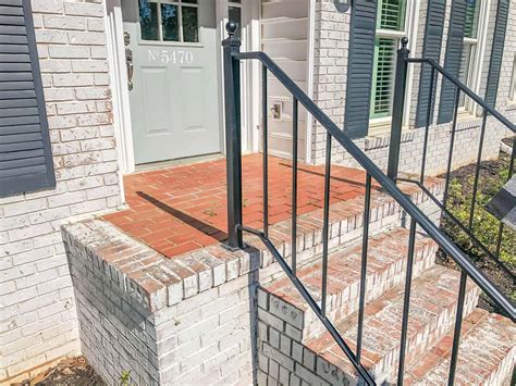 How To Install And Mortar Wash A Herringbone Brick Patio Noting Grace