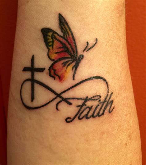 This tattoo is very neatly done on the wrist, which is a great placement idea for such a design. Fantastic Cross Tattoos Butterfly Tattoo Design ...