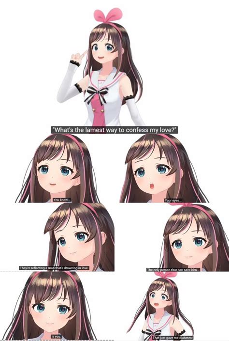 Kizuna Ai Screenshot Collage Anime Funny Anime Anime Memes