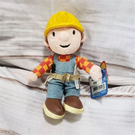 Applause Bob The Builder 65 Posable Plush Doll 2001 With Tags Faux