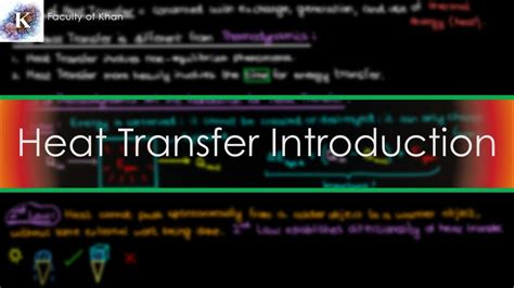 Introduction To Heat Transfer Youtube