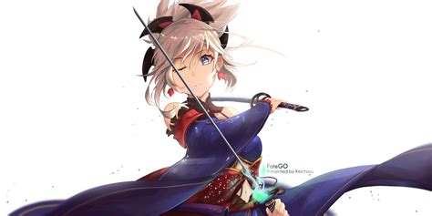 Saber Miyamoto Musashi Fategrand Order Image By Reichiou