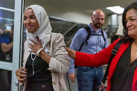 Representative Ilhan Omar Arrives Is Greeted By Supporters Flickr